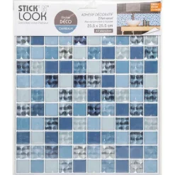 ATMOSPHERA CREATEUR D'INTERIEUR - Lot de 2 stickers - carrelage - 26x26 cm