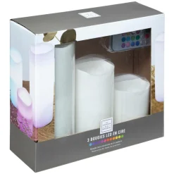 ATMOSPHERA CREATEUR D'INTERIEUR - Coffret de 3 bougies led