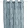 ATMOSPHERA CREATEUR D'INTERIEUR - Rideau "wimbi" jacquard bleu clair 140x260cm