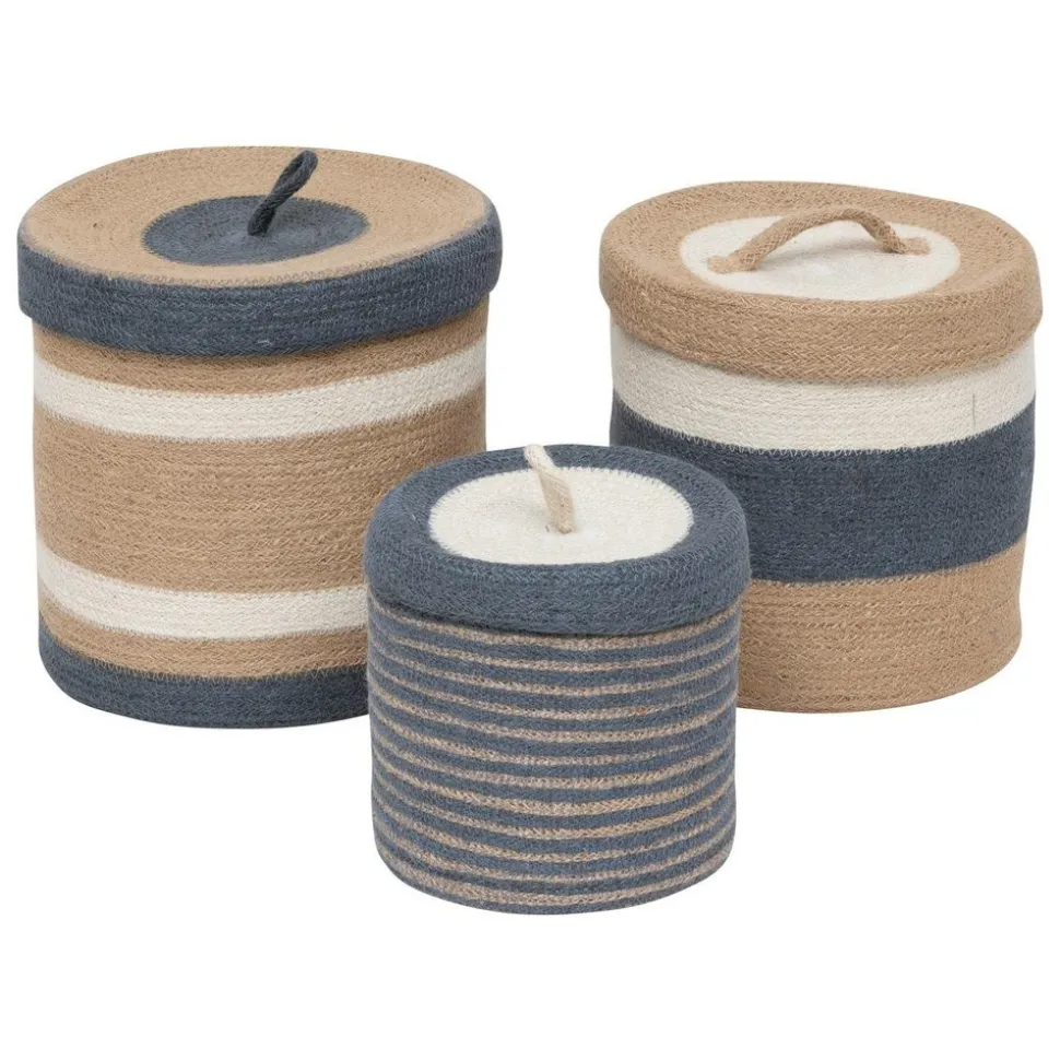 ATMOSPHERA CREATEUR D'INTERIEUR - 3 paniers "oceane" en jute