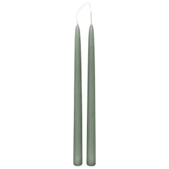 ATMOSPHERA CREATEUR D'INTERIEUR - Lot de 2 bougies bâtons "hugo" en coton h30cm vert céladon