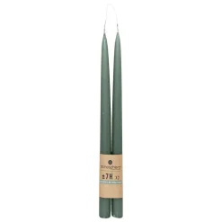 ATMOSPHERA CREATEUR D'INTERIEUR - Lot de 2 bougies bâtons "hugo" en coton h30cm vert céladon