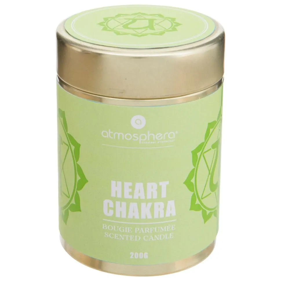 ATMOSPHERA CREATEUR D'INTERIEUR - Bougie parfumée "chakra" - chakra du coeur - 200g