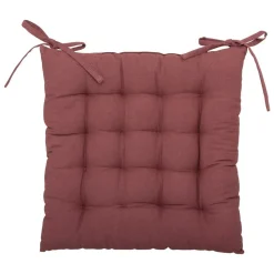 ATMOSPHERA CREATEUR D'INTERIEUR - Galette de chaise "anjali" prune 38x38cm