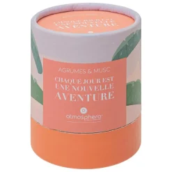 ATMOSPHERA CREATEUR D'INTERIEUR - Bougie parfumée "jomy" - argumes et musc - 200g