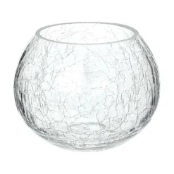 ATMOSPHERA CREATEUR D'INTERIEUR - Photophore - verre craquelé - h10 cm