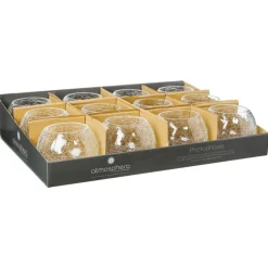 ATMOSPHERA CREATEUR D'INTERIEUR - Photophore - verre craquelé - h10 cm