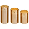 ATMOSPHERA CREATEUR D'INTERIEUR - Coffret 3 bougies led sena verre ambre d75cm