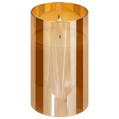 ATMOSPHERA CREATEUR D'INTERIEUR - Coffret 3 bougies led sena verre ambre d75cm