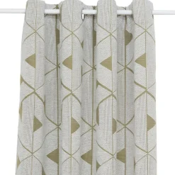 ATMOSPHERA CREATEUR D'INTERIEUR - Rideau "maloe" jacquard vert kaki 140x260cm