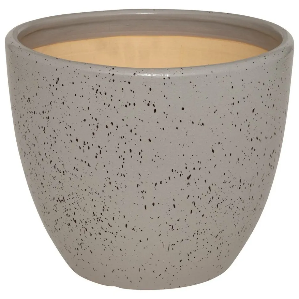 ATMOSPHERA CREATEUR D'INTERIEUR - Lot de 3 pots "vena" céramique d29cm