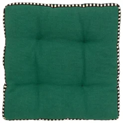 ATMOSPHERA CREATEUR D'INTERIEUR - Galette de chaise "malakite" vert cèdre 38x38cm