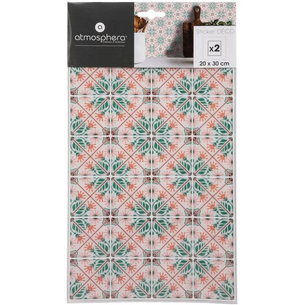 ATMOSPHERA CREATEUR D'INTERIEUR - Lot de 2 stickers mosaïque 20x30 cm