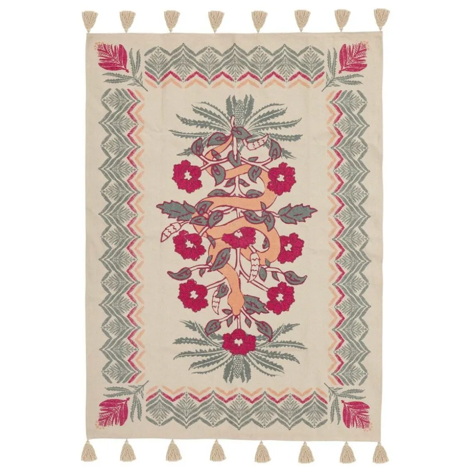 ATMOSPHERA CREATEUR D'INTERIEUR - Tapis "wild" coton tufté vert céladon 120x170cm