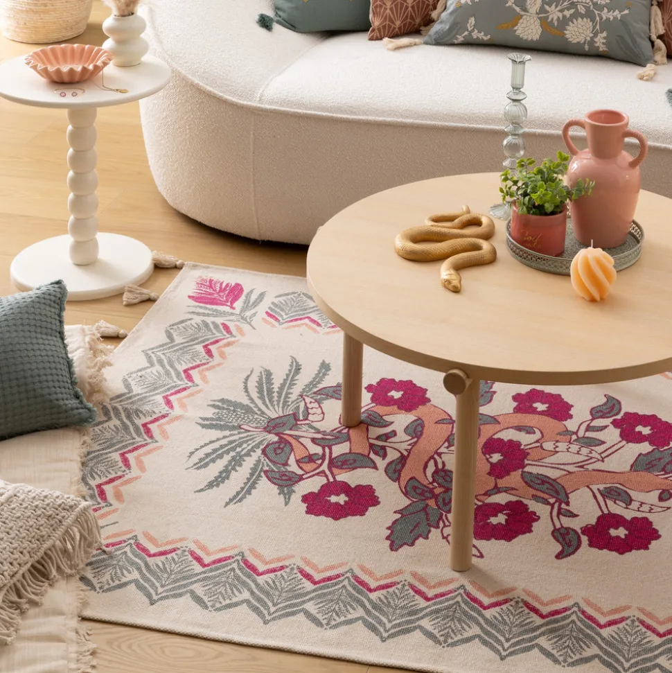 ATMOSPHERA CREATEUR D'INTERIEUR - Tapis "wild" coton tufté vert céladon 120x170cm