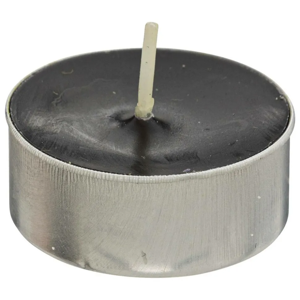 ATMOSPHERA CREATEUR D'INTERIEUR - 18 bougies chauffe-plats "hugo" h1,5cm noir