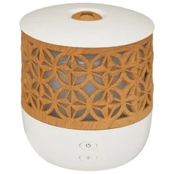 ATMOSPHERA CREATEUR D'INTERIEUR - Diffuseur d'huiles essentielles - blanc & effet bois 100 ml