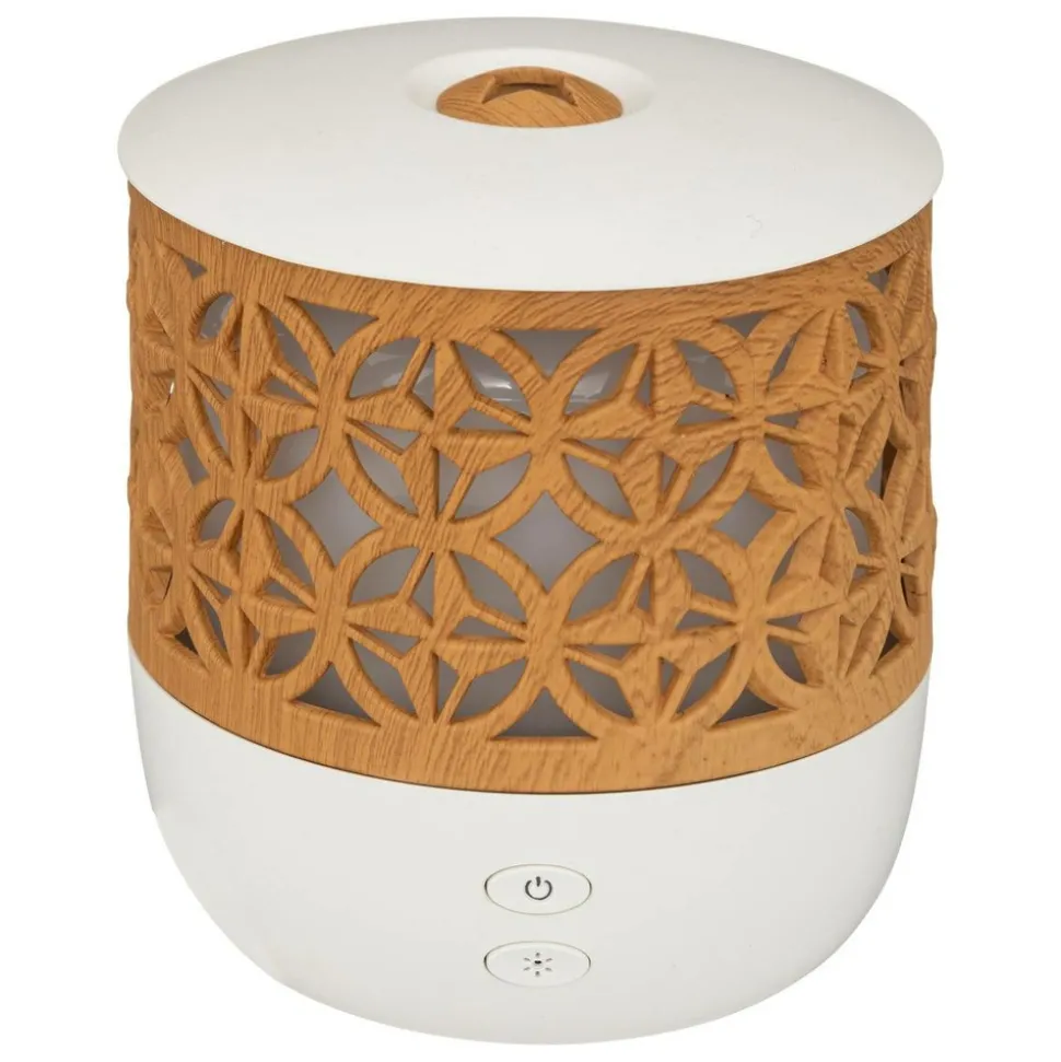 ATMOSPHERA CREATEUR D'INTERIEUR - Diffuseur d'huiles essentielles - blanc & effet bois 100 ml