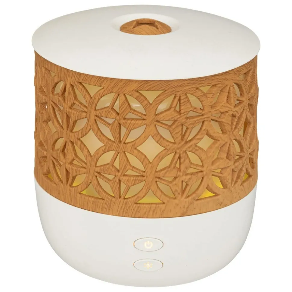 ATMOSPHERA CREATEUR D'INTERIEUR - Diffuseur d'huiles essentielles - blanc & effet bois 100 ml