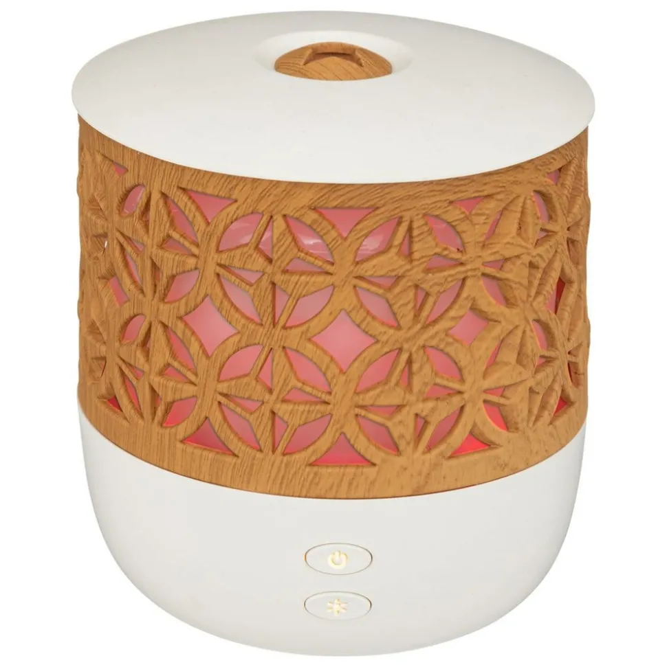 ATMOSPHERA CREATEUR D'INTERIEUR - Diffuseur d'huiles essentielles - blanc & effet bois 100 ml