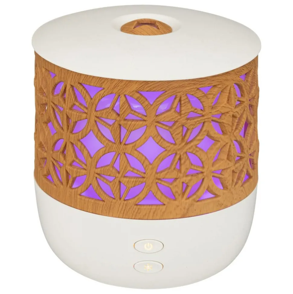 ATMOSPHERA CREATEUR D'INTERIEUR - Diffuseur d'huiles essentielles - blanc & effet bois 100 ml