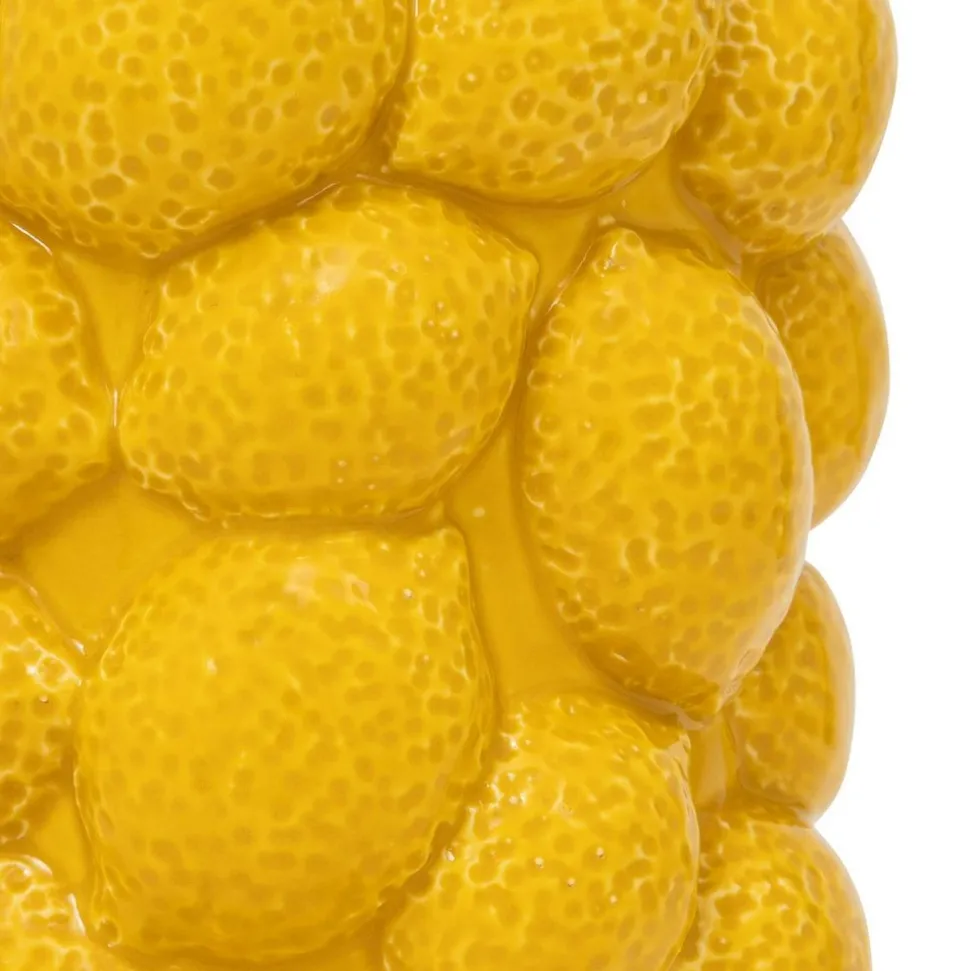 ATMOSPHERA CREATEUR D'INTERIEUR - Vase citron "yuca" céramique jaune h18cm