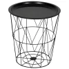 ATMOSPHERA CREATEUR D'INTERIEUR - Table d’appoint "kumi" noir 40x37x37cm