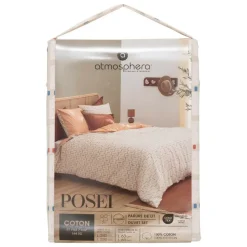 ATMOSPHERA CREATEUR D'INTERIEUR - Parure de lit imprimée "posei" lin 240x220cm