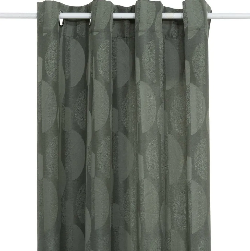 ATMOSPHERA CREATEUR D'INTERIEUR - Rideau "wimbi" jacquard vert kaki 140x260cm