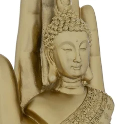 ATMOSPHERA CREATEUR D'INTERIEUR - Statuette bouddha "andy" résine doré h18cm