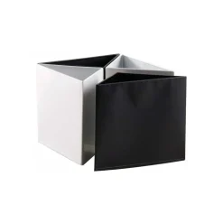 AUBRY GASPARD - Cache-pot triangulaire en métal laqué lot de 4