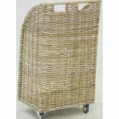 AUBRY GASPARD - Chariot à bûches en poelet gris grand modèle