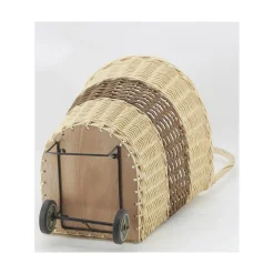 AUBRY GASPARD - Chariot à bûches en osier 1