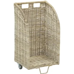 AUBRY GASPARD - Chariot à bûches en poelet gris moyen modèle