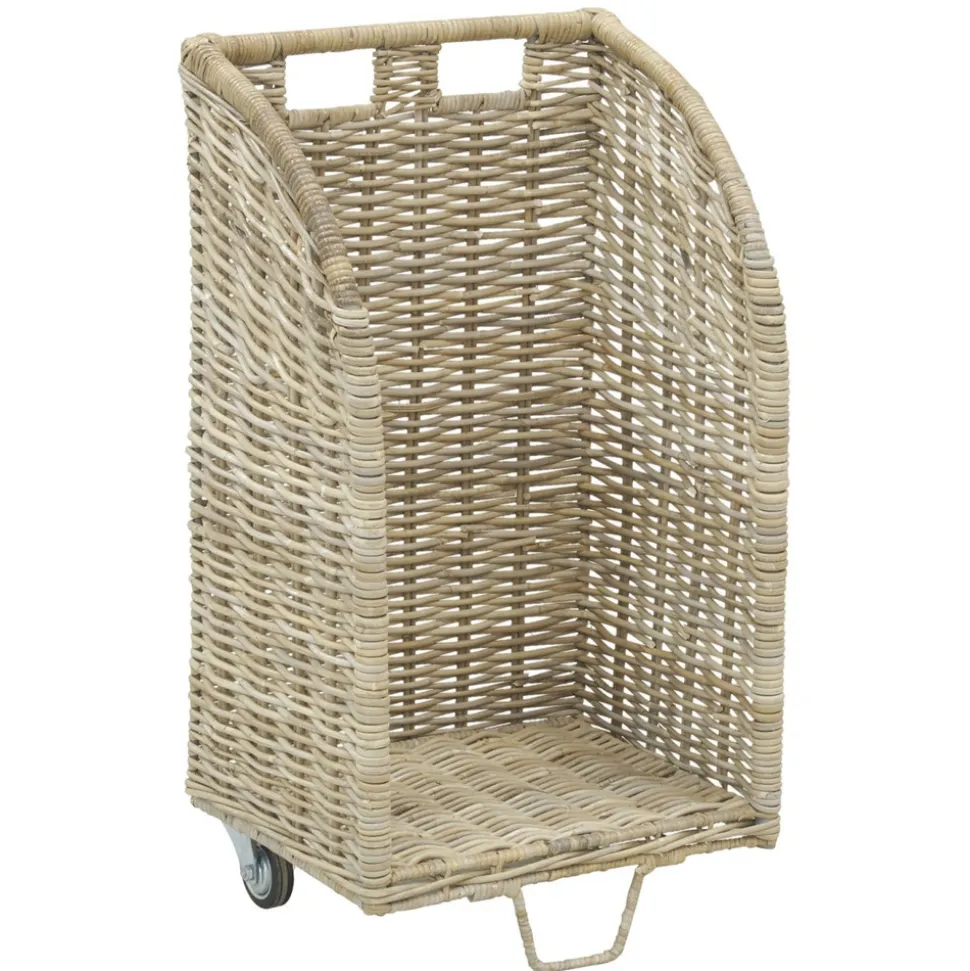 AUBRY GASPARD - Chariot à bûches en poelet gris moyen modèle