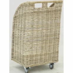 AUBRY GASPARD - Chariot à bûches en poelet gris moyen modèle