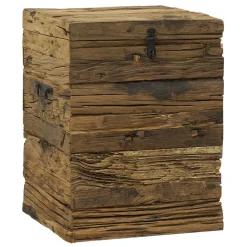 AUBRY GASPARD - Coffre en bois massif recyclé petit modèle