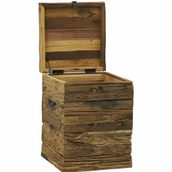 AUBRY GASPARD - Coffre en bois massif recyclé petit modèle