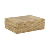 AUBRY GASPARD - Coffret rectangulaire en rotin naturel