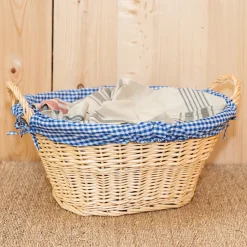 AUBRY GASPARD - Corbeille à linge en osier clair