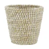AUBRY GASPARD - Corbeille à papier en jonc naturel et plastique recyclé