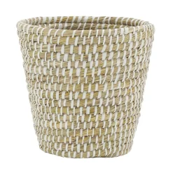 AUBRY GASPARD - Corbeille à papier en jonc naturel et plastique recyclé