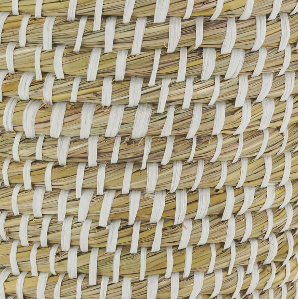 AUBRY GASPARD - Corbeille à papier en jonc naturel et plastique recyclé