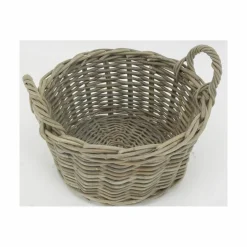 AUBRY GASPARD - Corbeille ronde en poelet gris