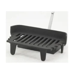 AUBRY GASPARD - Grille de cheminée + tiroir à cendres en fonte