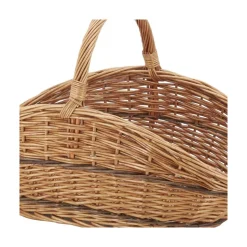 AUBRY GASPARD - Panier à bûches en osier buff