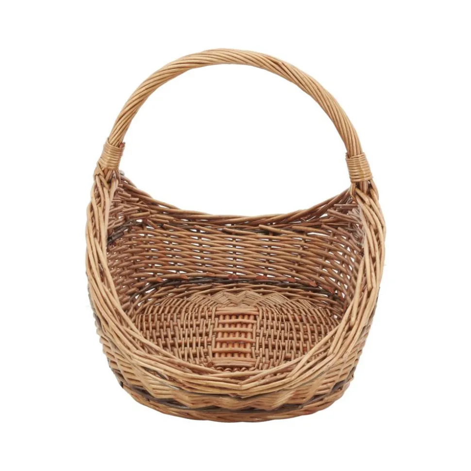 AUBRY GASPARD - Panier à bûches en osier buff