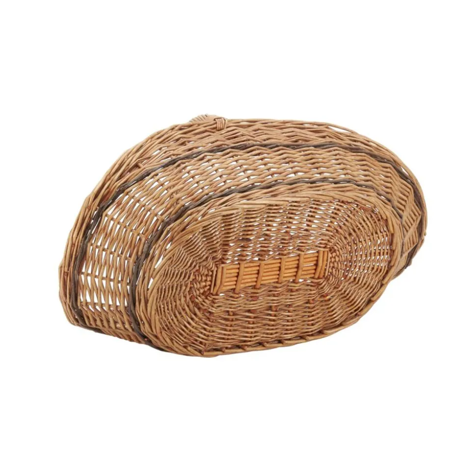 AUBRY GASPARD - Panier à bûches en osier buff