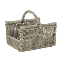 AUBRY GASPARD - Panier à bûches rectangulaire en poelet