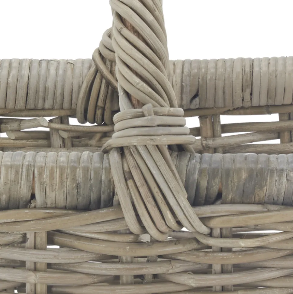 AUBRY GASPARD - Panier à bûches rectangulaire en poelet